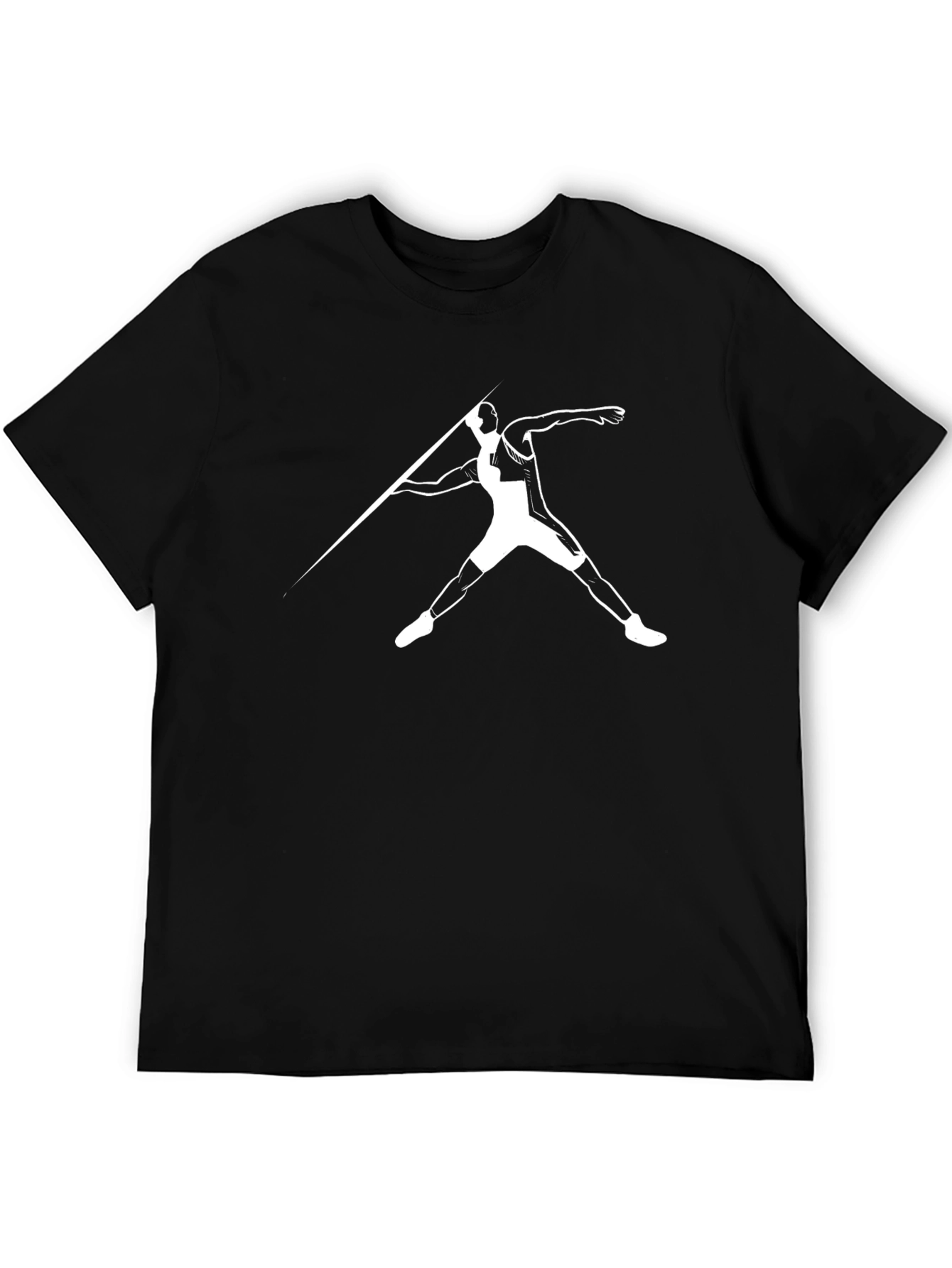 Black Javelin Thrower Graphic Tee