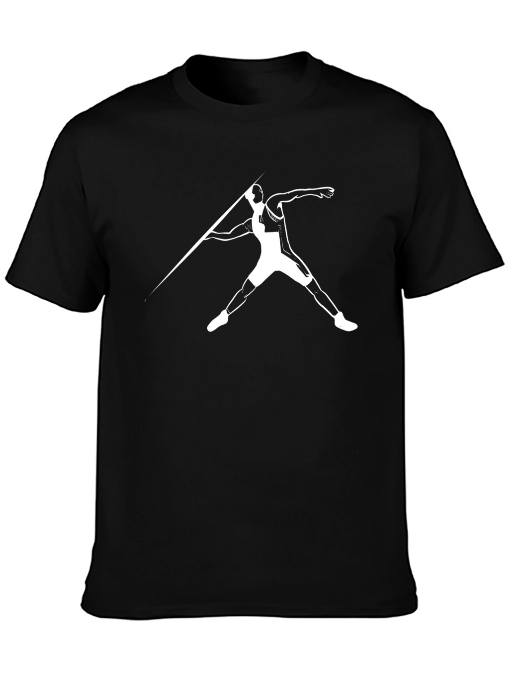 Black Javelin Thrower Graphic Tee
