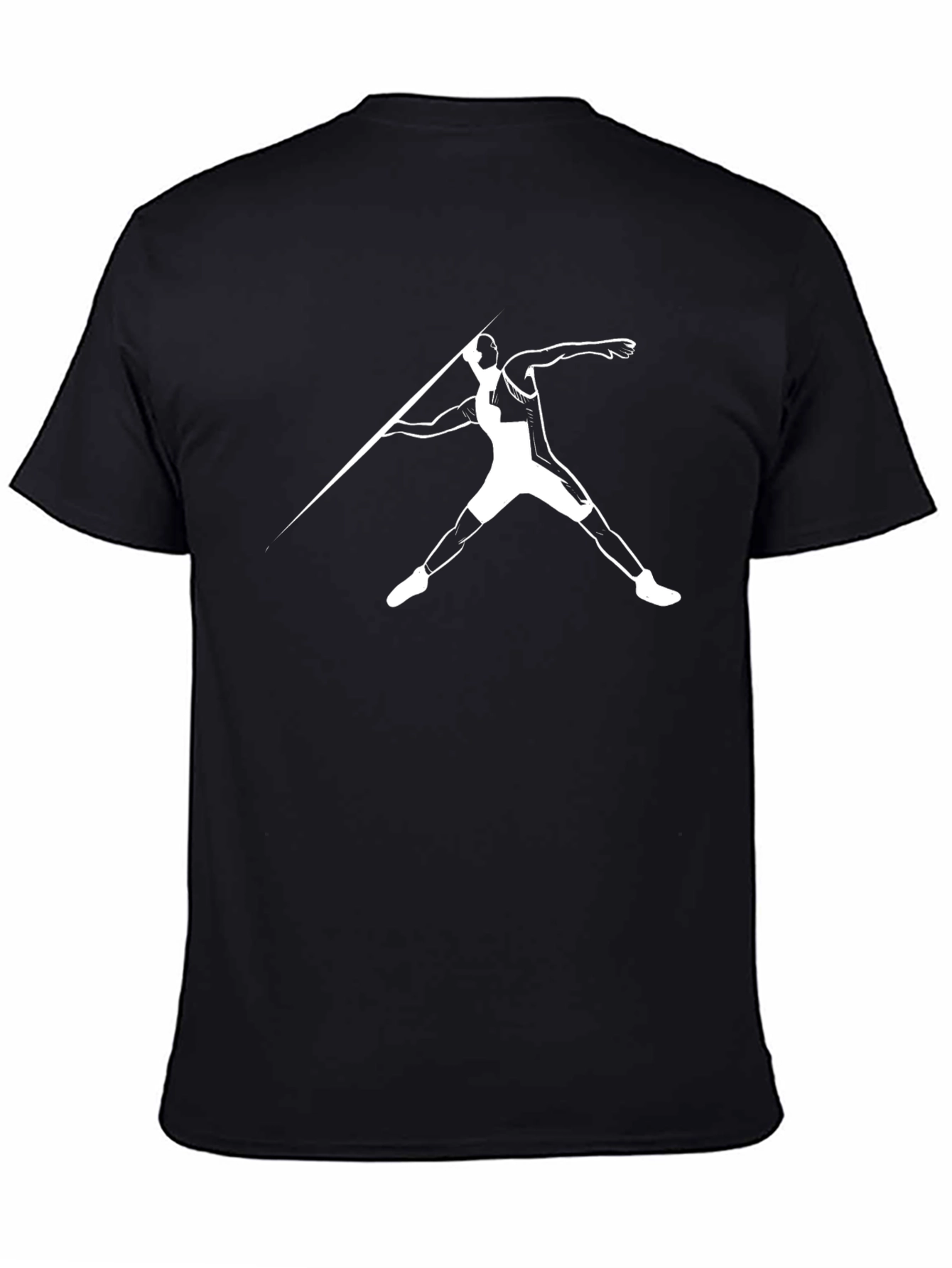 Black Javelin Thrower Graphic Tee