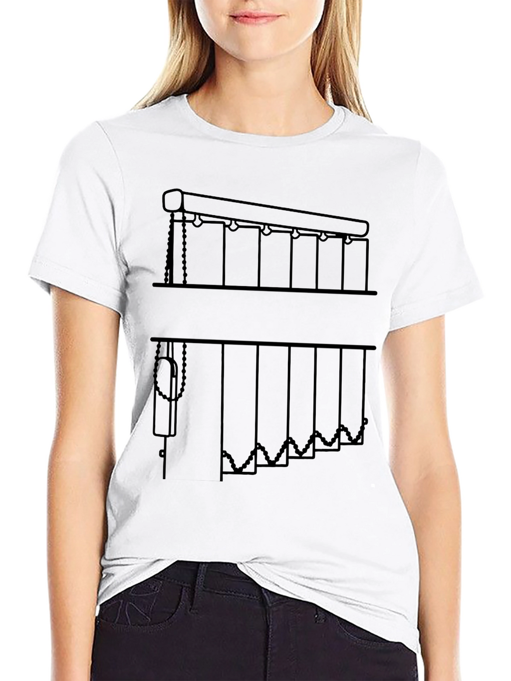 Modern Blinds Graphic Tee - Novelty Apparel