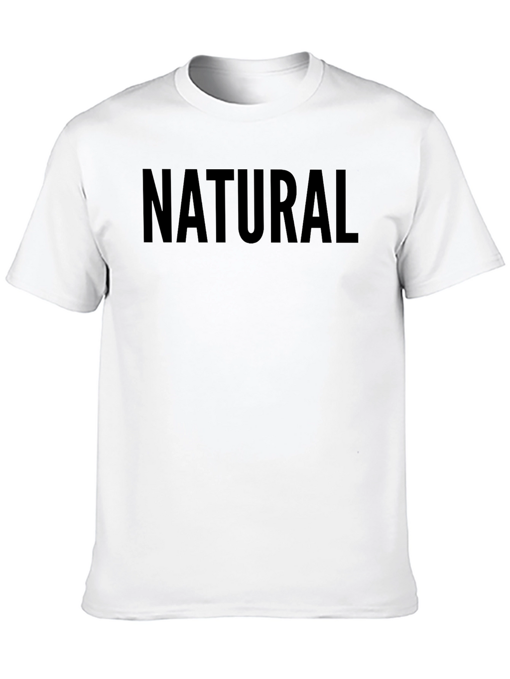 Natural Black Cotton Tee - Casual Comfort