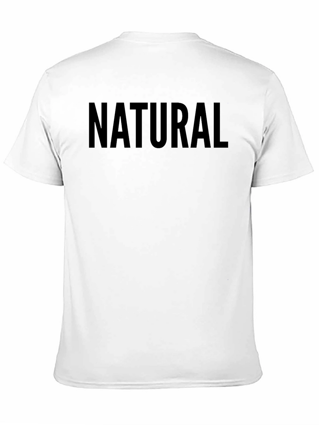 Natural Black Cotton Tee - Casual Comfort