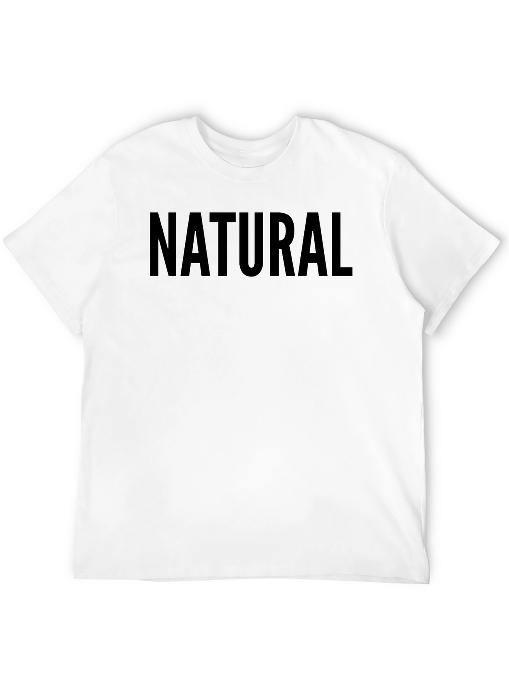 Natural Black Cotton Tee - Casual Comfort