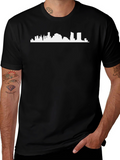 City Skyline Graphic T-Shirt - Black