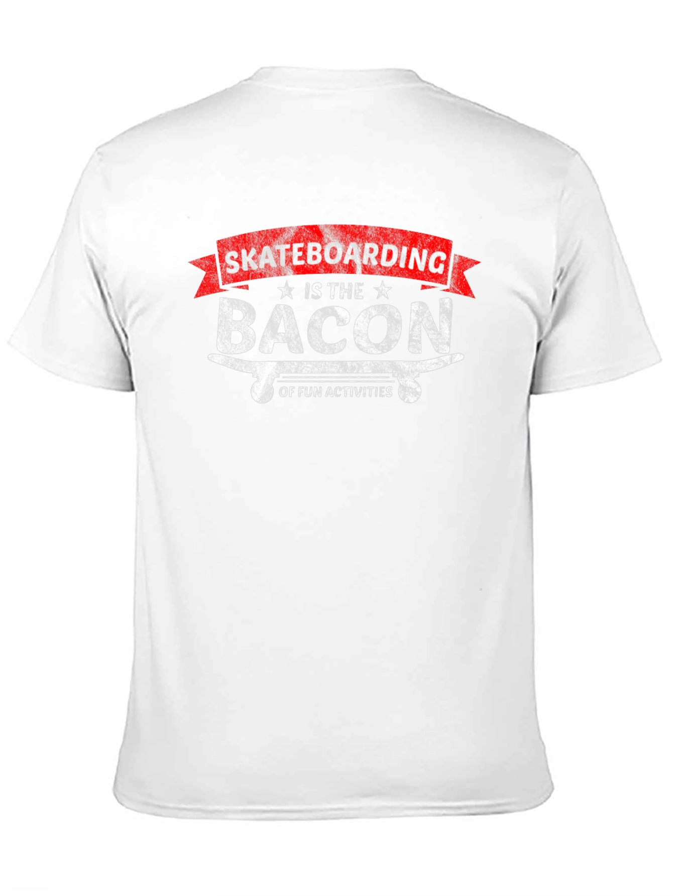 Skateboarding Bacon of Fun Activities Graphic T-Shirt
