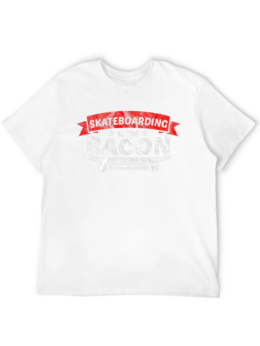 Skateboarding Bacon of Fun Activities Graphic T-Shirt