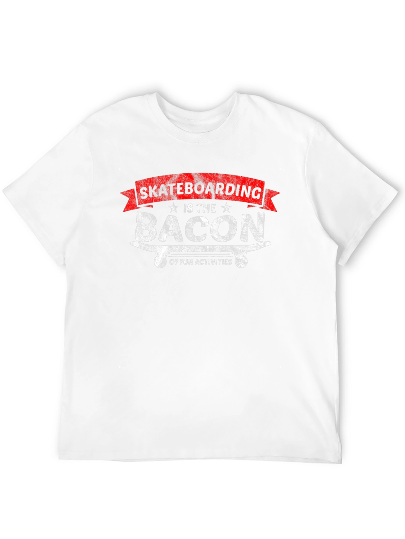 Skateboarding Bacon of Fun Activities Graphic T-Shirt