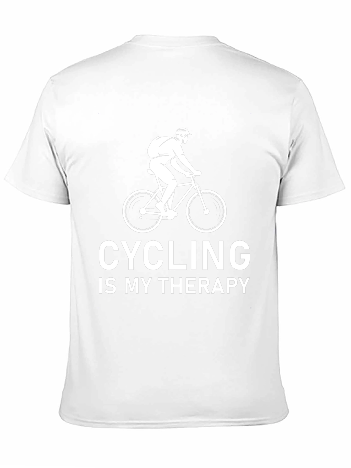 Cycling Is My Therapy Graphic Tee - Black