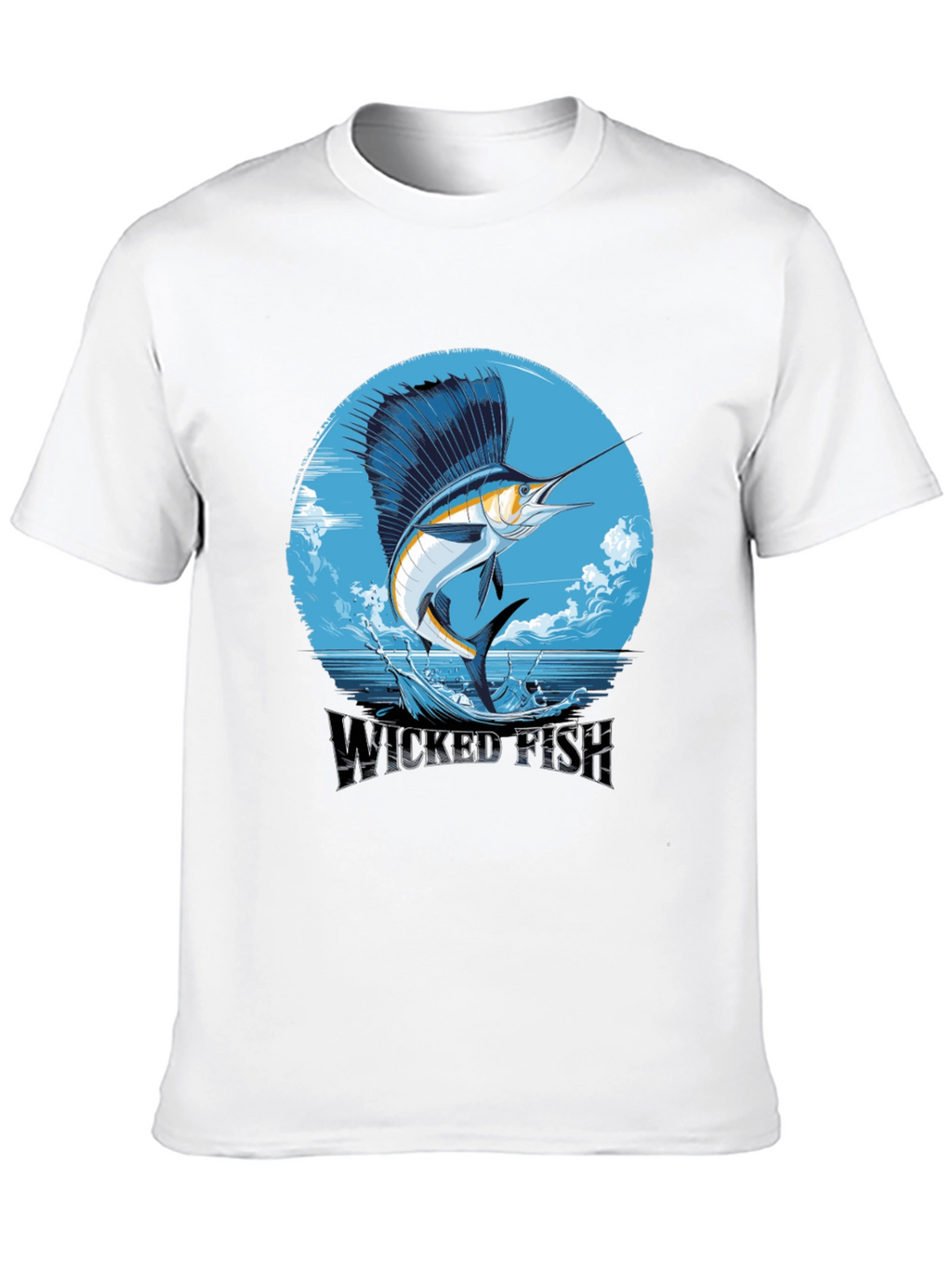 Wicked Fish Graphic Tee - Stylish Mens Black T-Shirt