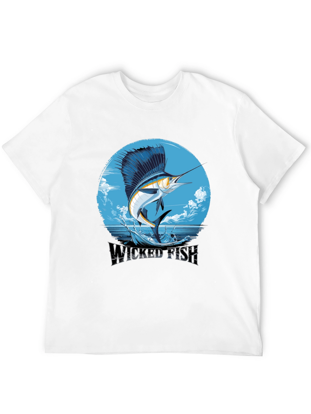 Wicked Fish Graphic Tee - Stylish Mens Black T-Shirt