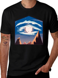 Eye of the Mountain Mens Black Graphic Tee
