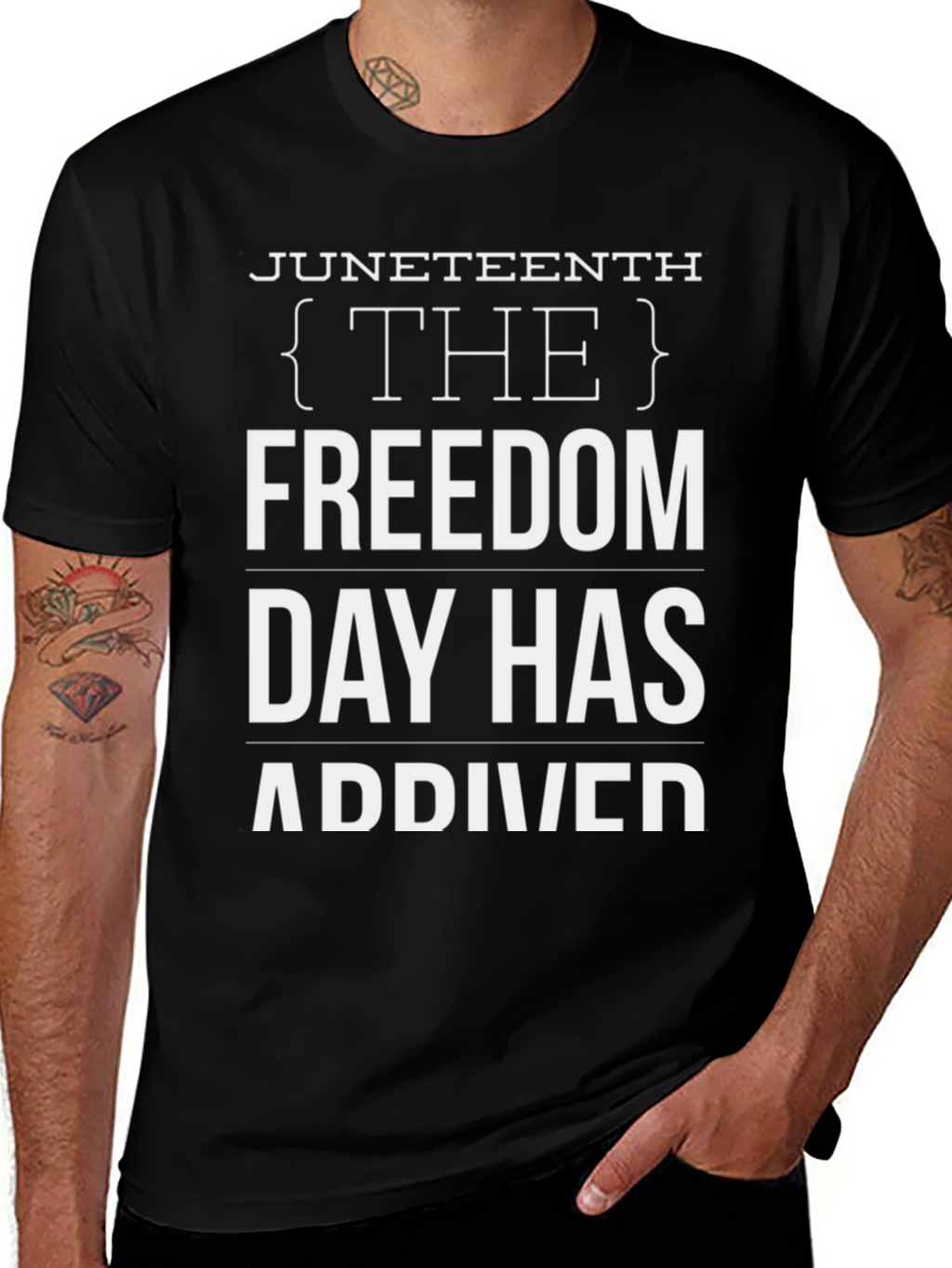 Juneteenth Freedom Day T-Shirt - Black