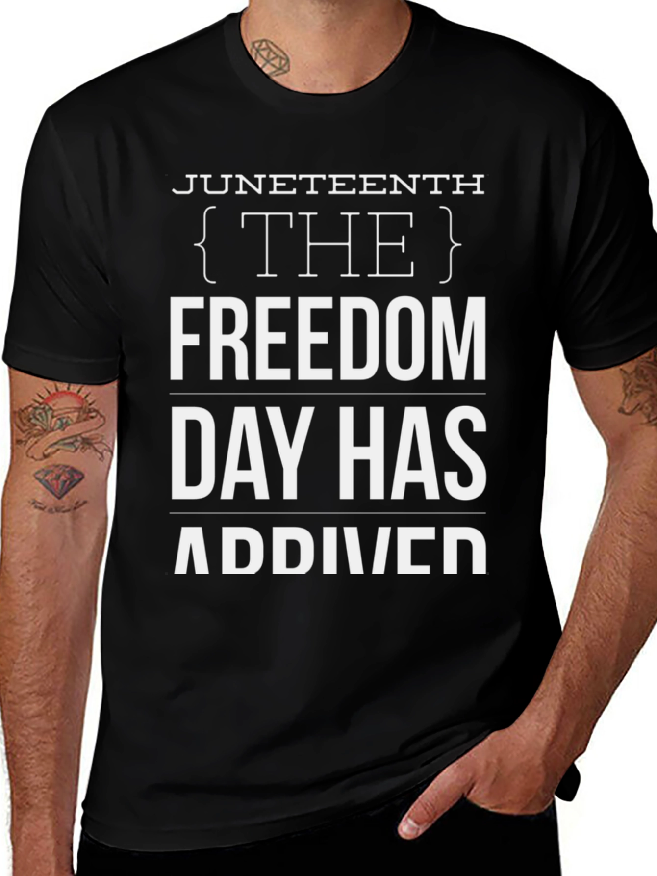 Juneteenth Freedom Day T-Shirt - Black