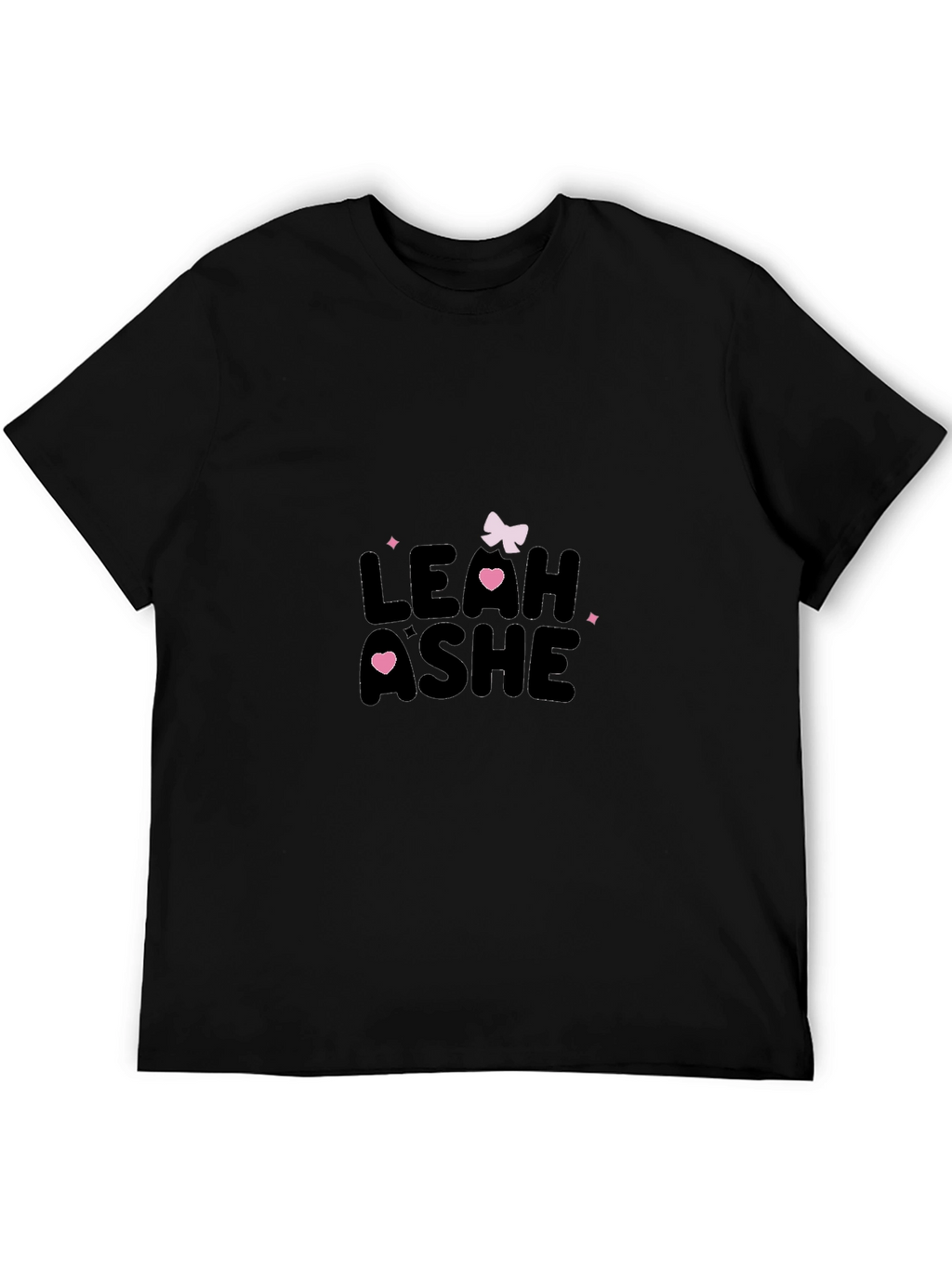 Mens Black Leah Ashe Graphic T-Shirt
