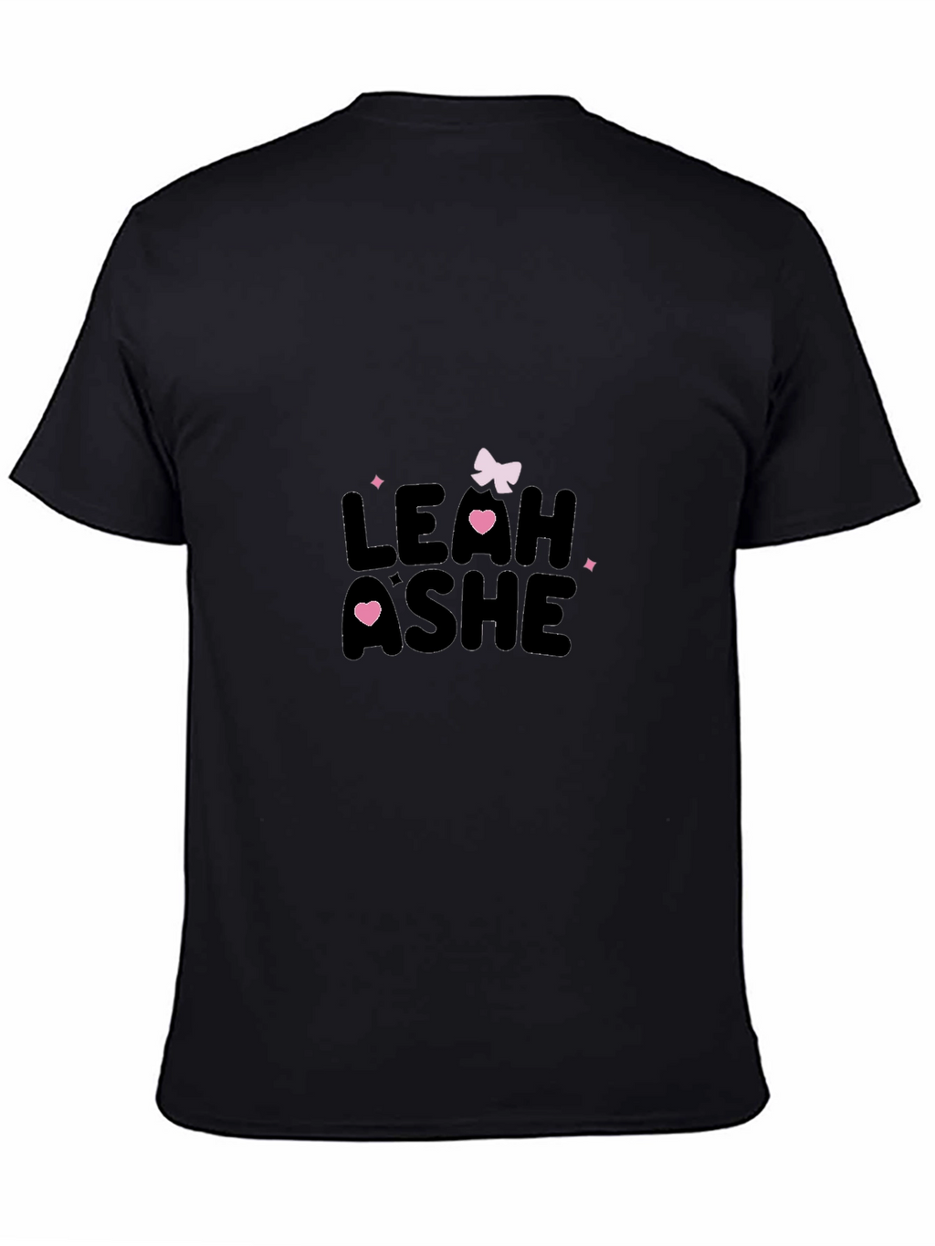 Mens Black Leah Ashe Graphic T-Shirt