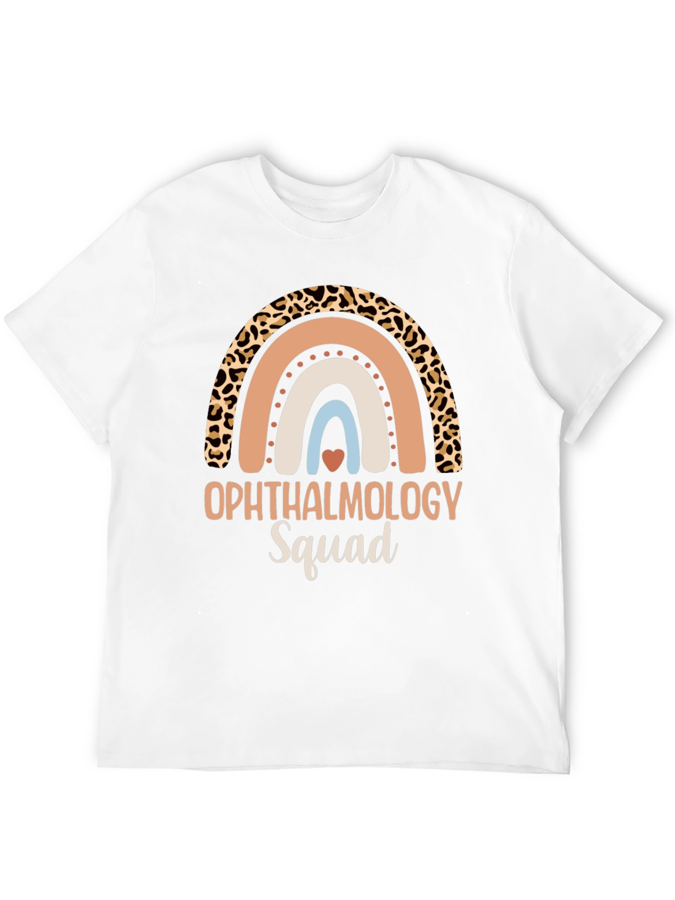 Ophthalmology Squad Rainbow Leopard Print T-Shirt