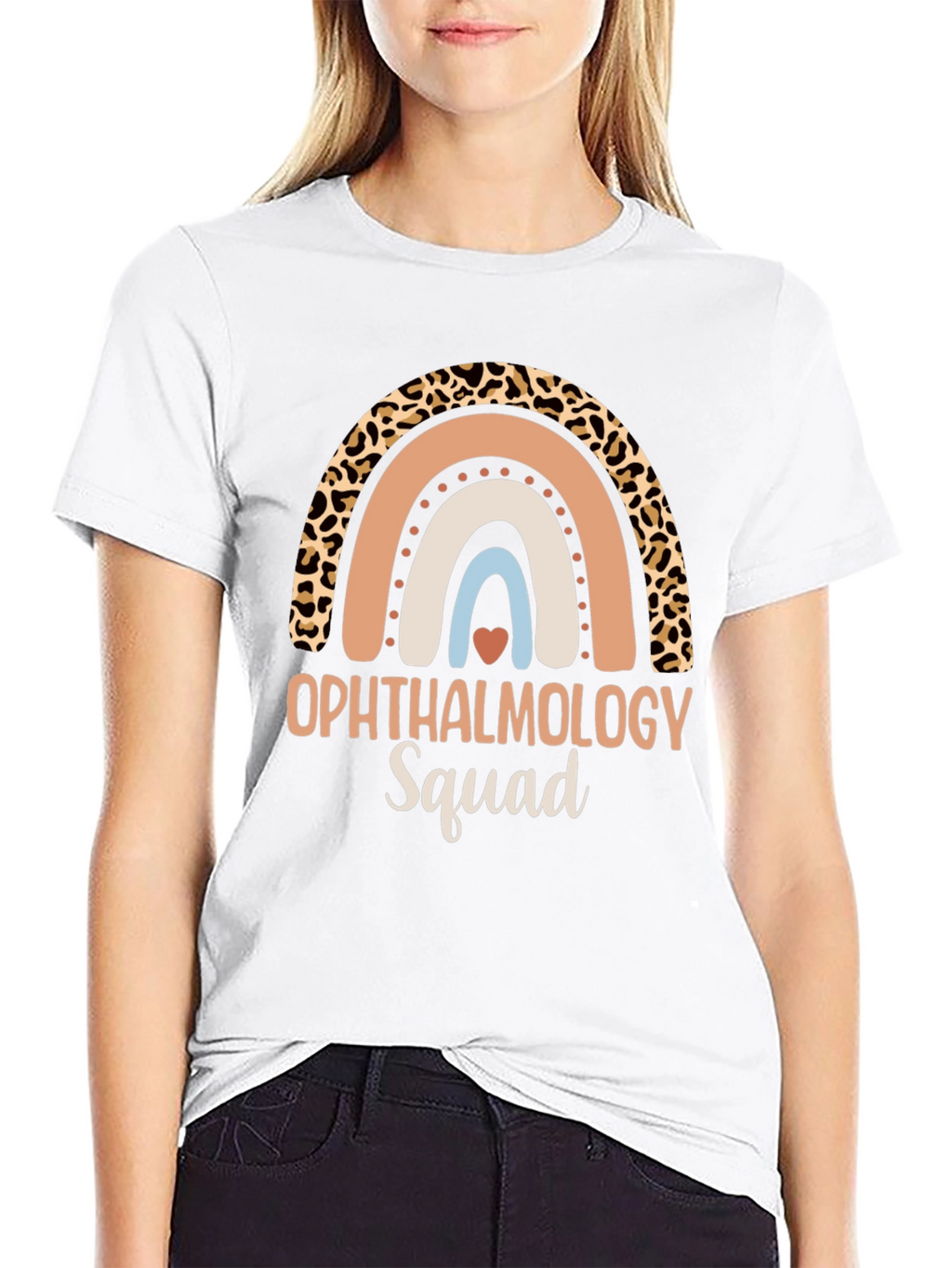 Ophthalmology Squad Rainbow Leopard Print T-Shirt