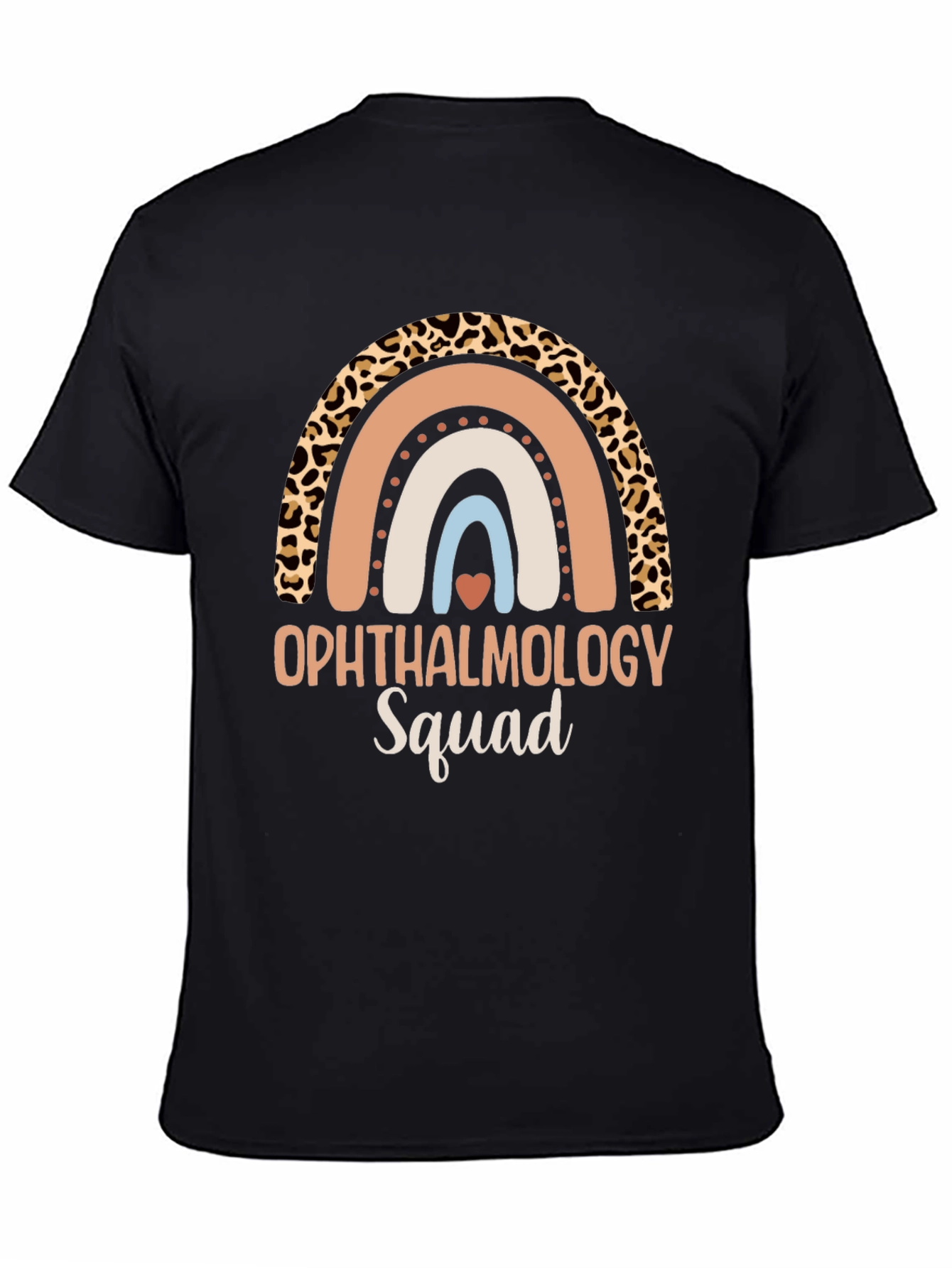 Ophthalmology Squad Rainbow Leopard Print T-Shirt