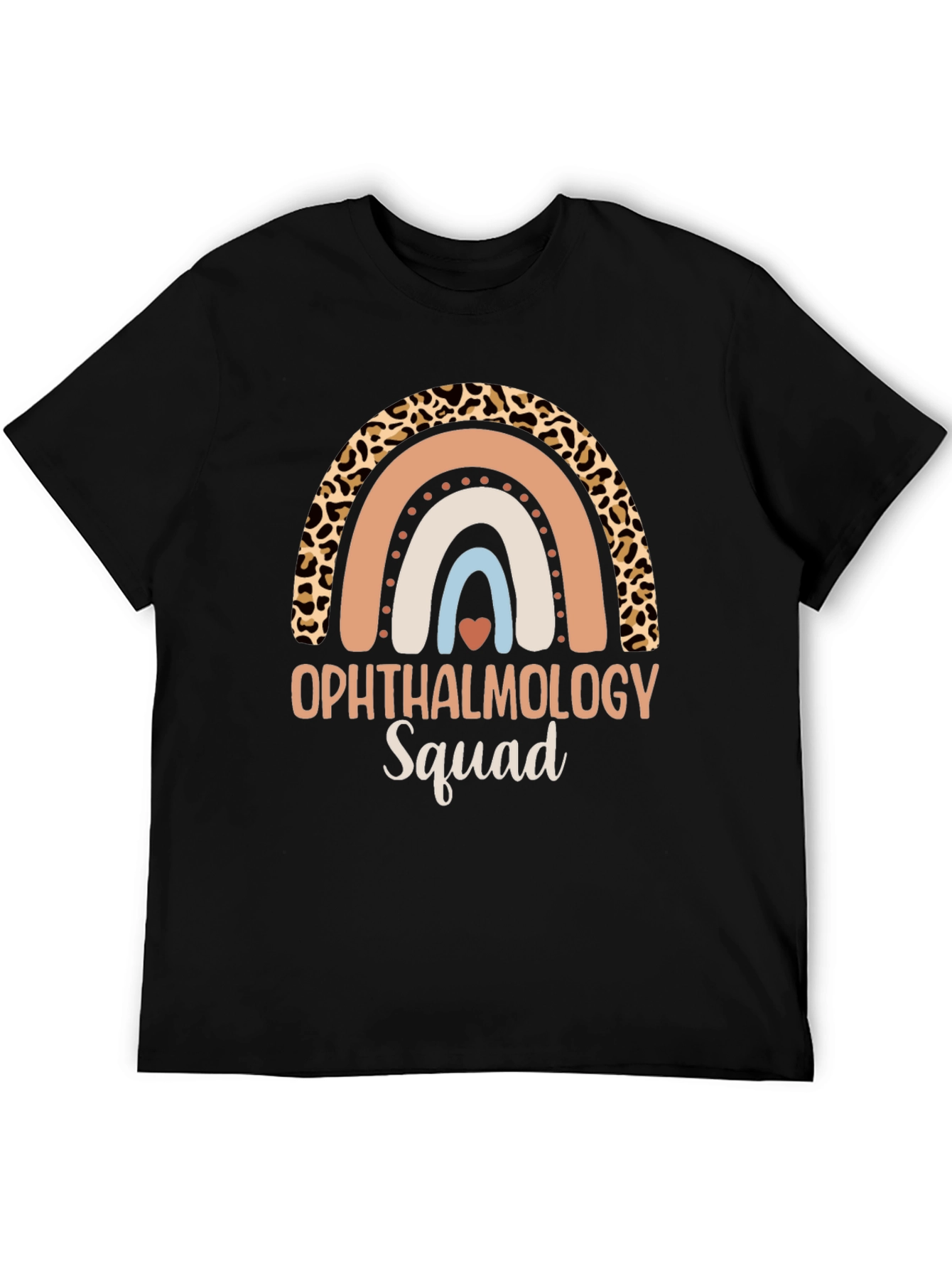Ophthalmology Squad Rainbow Leopard Print T-Shirt