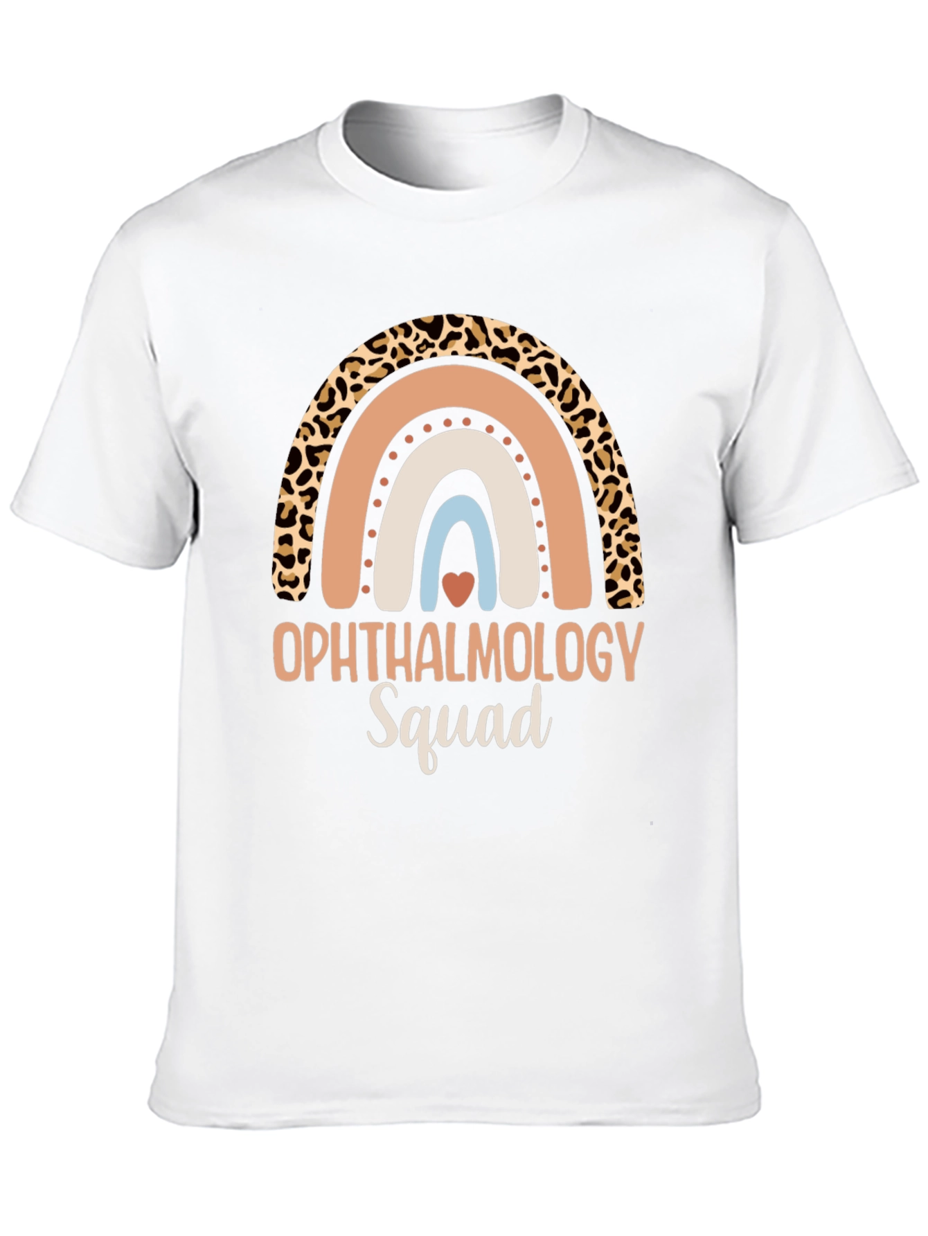 Ophthalmology Squad Rainbow Leopard Print T-Shirt
