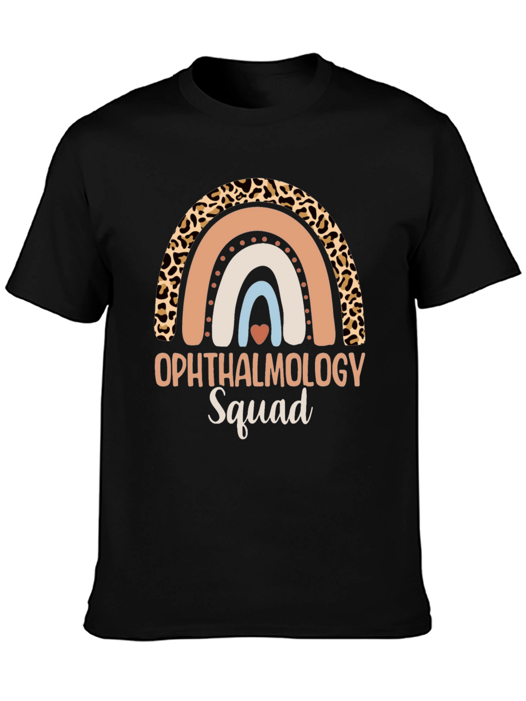 Ophthalmology Squad Rainbow Leopard Print T-Shirt