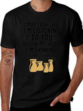 Pottery Lover T-Shirt - Im Thinking About Pottery