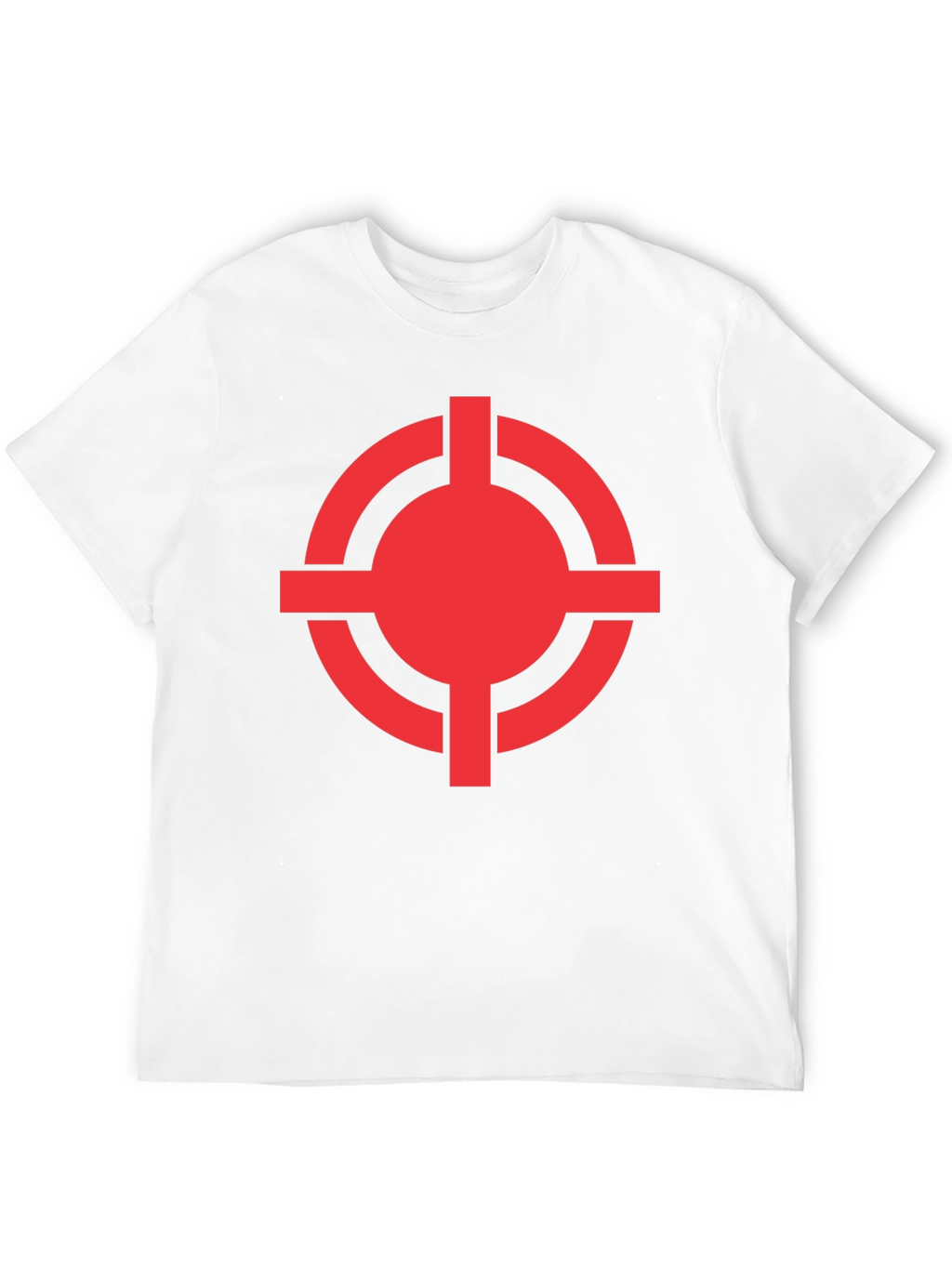 Red Target Graphic Black T-Shirt