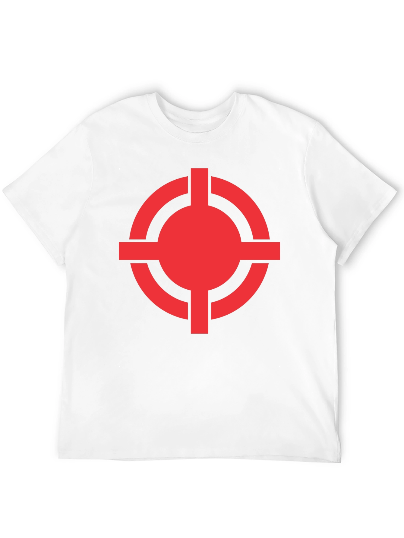 Red Target Graphic Black T-Shirt