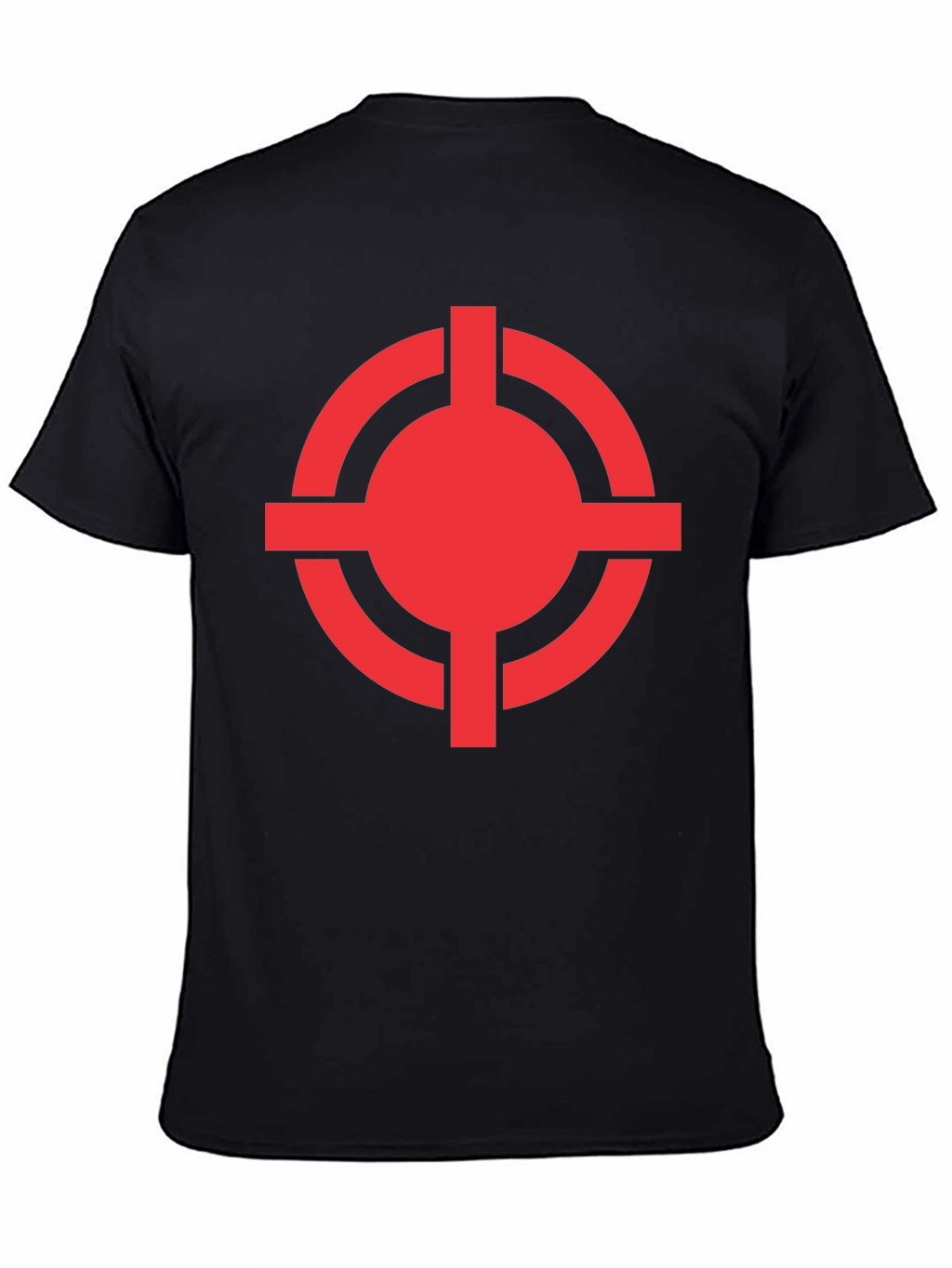 Red Target Graphic Black T-Shirt
