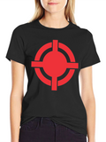 Red Target Graphic Black T-Shirt