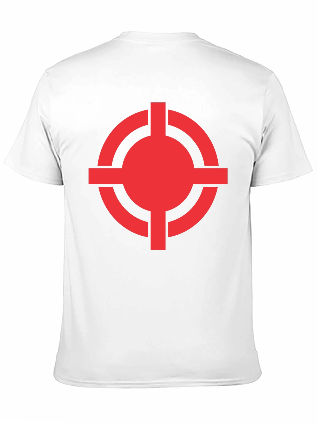 Red Target Graphic Black T-Shirt
