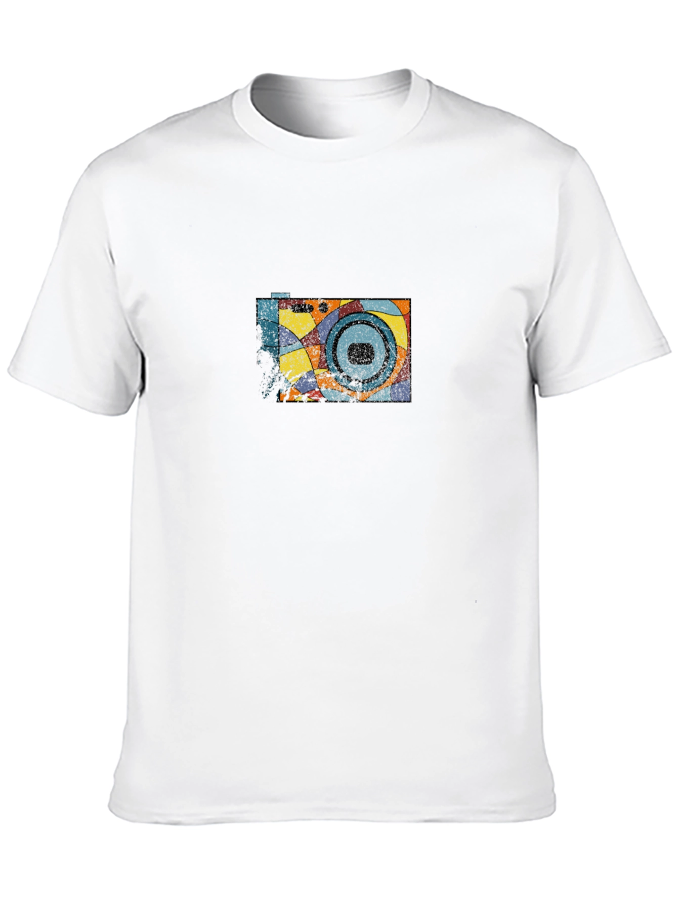Retro Camera Graphic Black T-Shirt