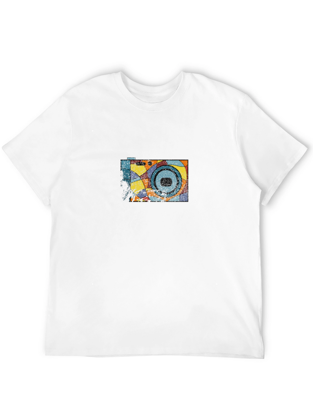 Retro Camera Graphic Black T-Shirt