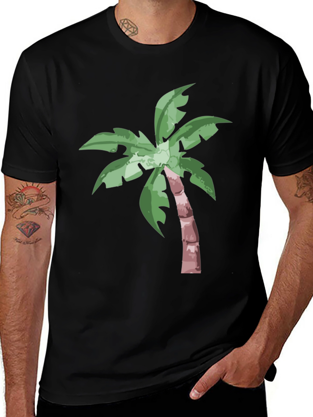 Palm Tree Graphic Tee - Island Vibes