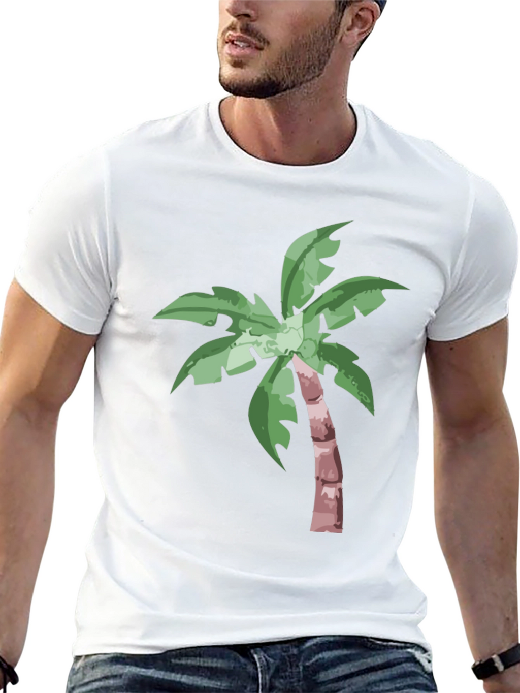 Palm Tree Graphic Tee - Island Vibes