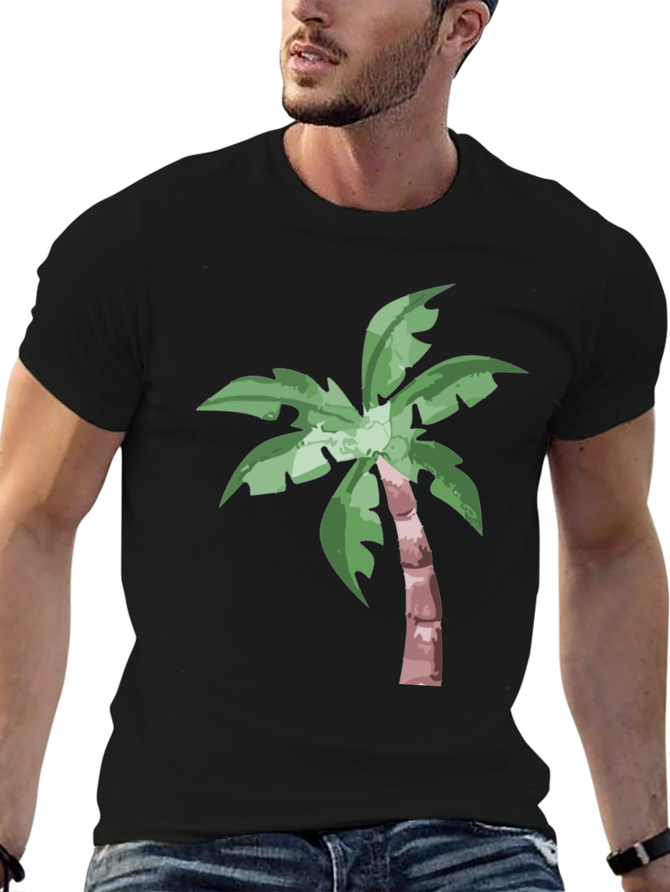 Palm Tree Graphic Tee - Island Vibes