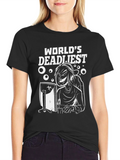 Worlds Deadliest Gamer Black T-Shirt
