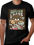 Hipster Loops Graphic T-Shirt - Funny Cereal Design