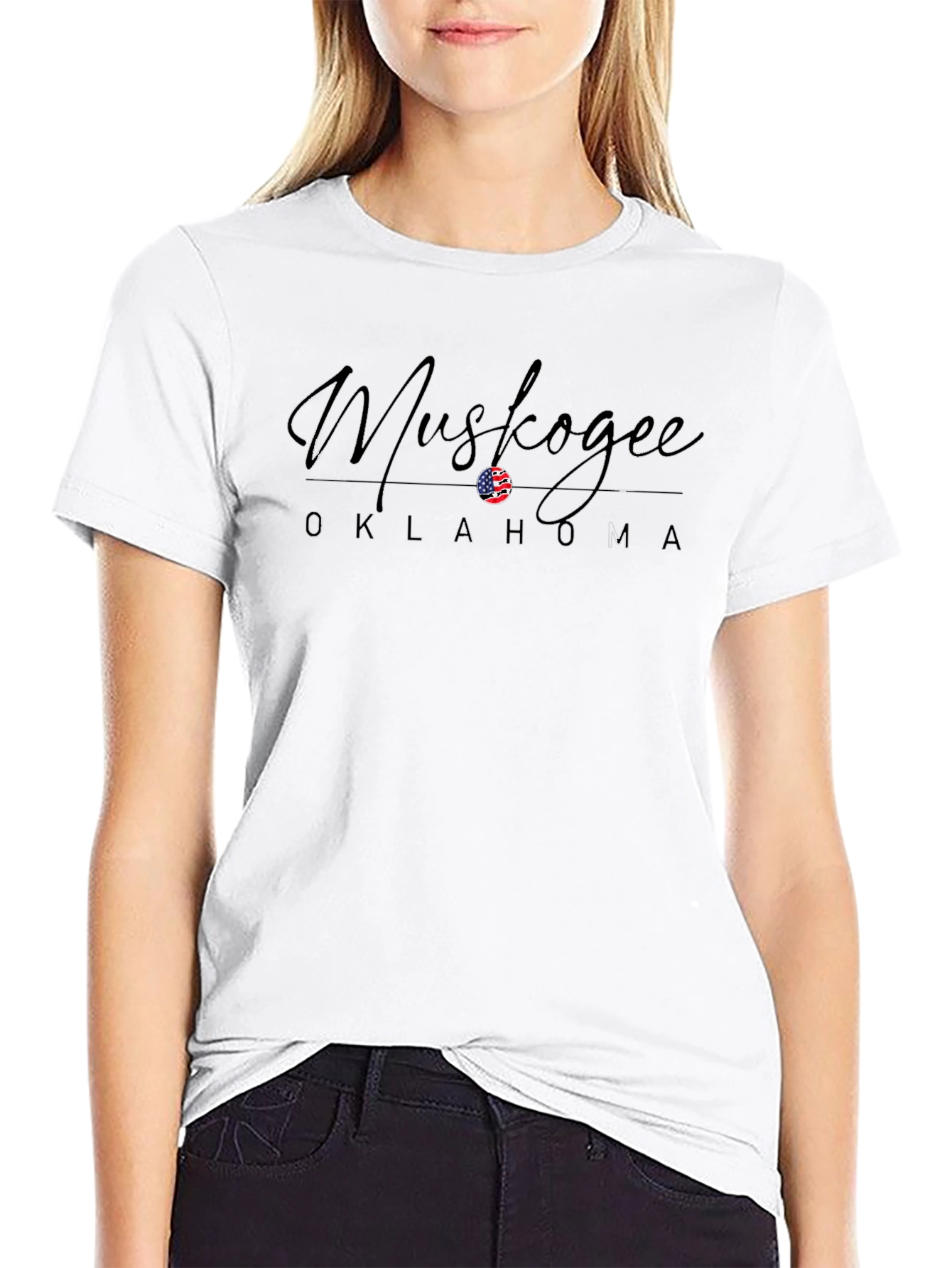 Muskogee Oklahoma T-Shirt - Patriotic Design