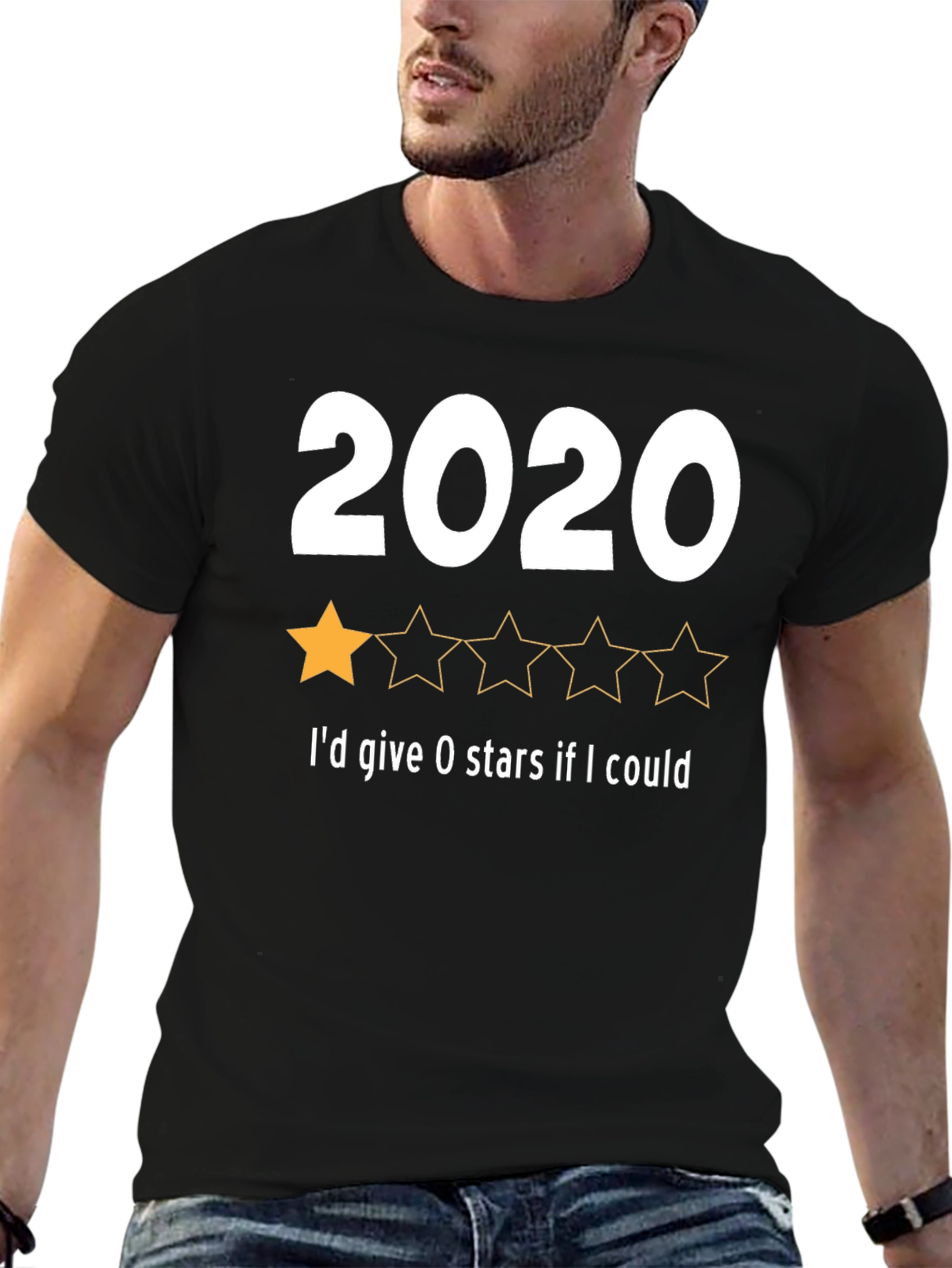 2020 One-Star Review T-Shirt - Funny Year Rating Tee