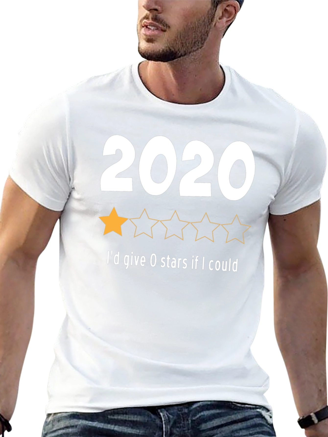 2020 One-Star Review T-Shirt - Funny Year Rating Tee
