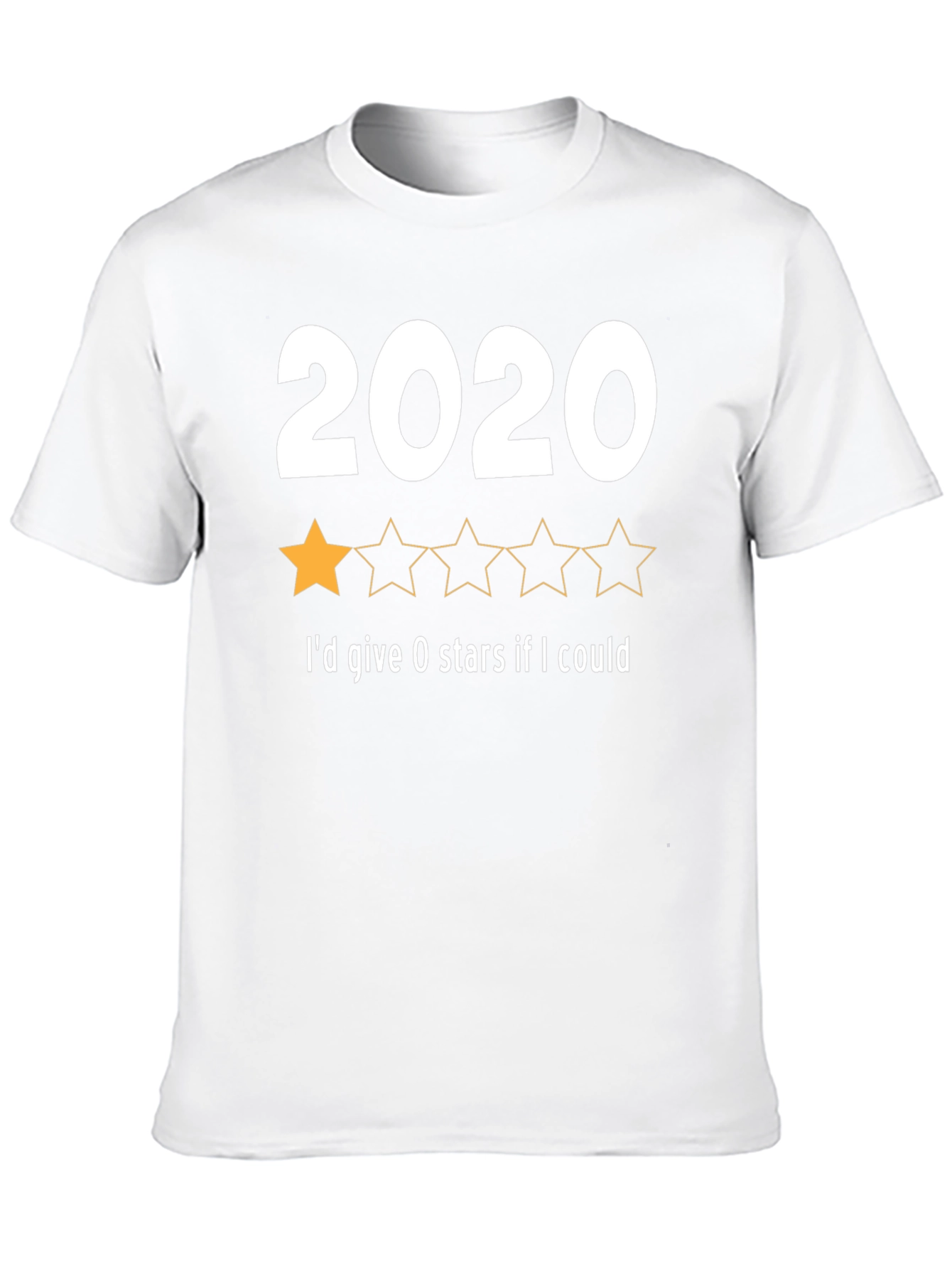 2020 One-Star Review T-Shirt - Funny Year Rating Tee