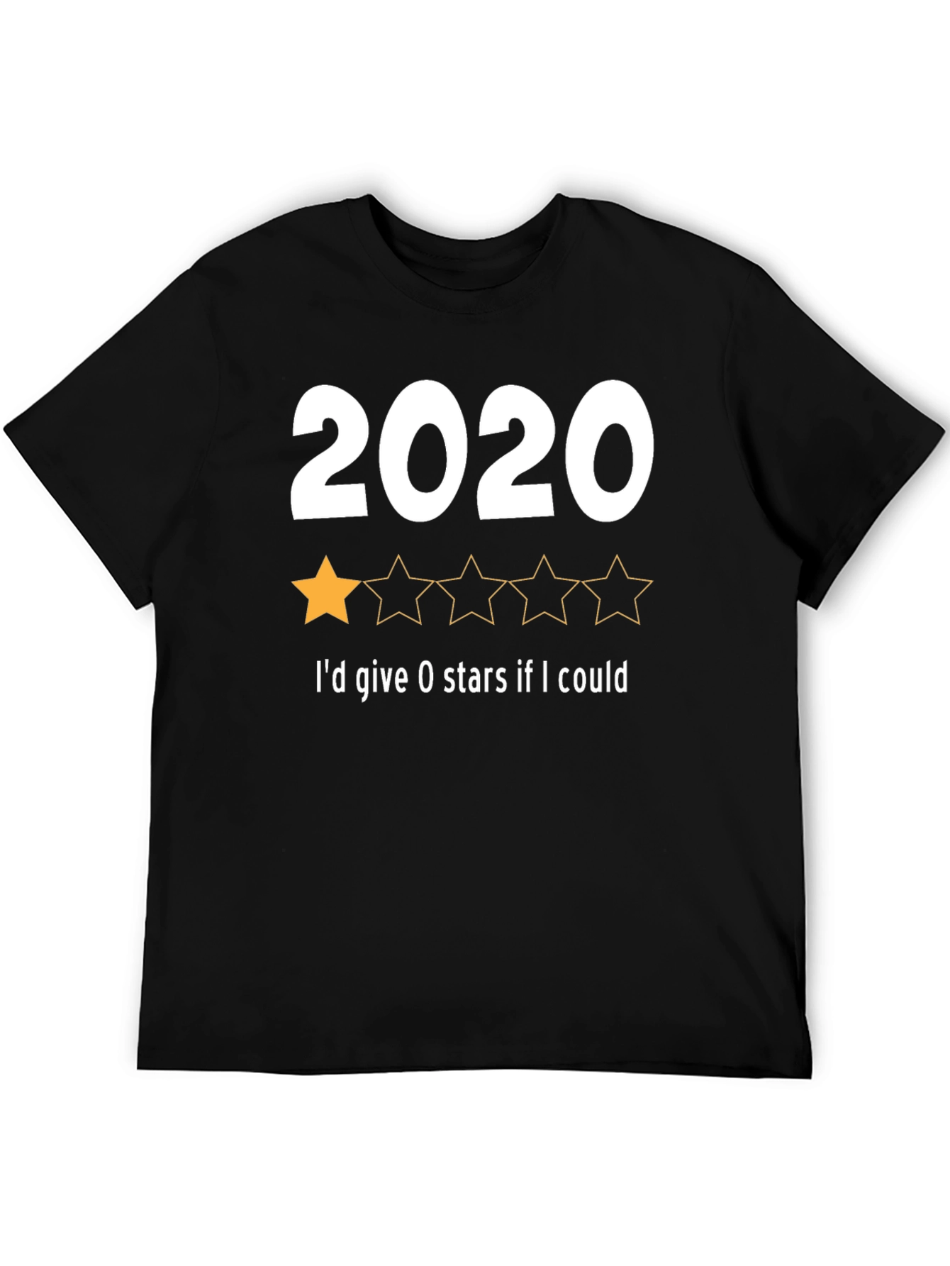 2020 One-Star Review T-Shirt - Funny Year Rating Tee
