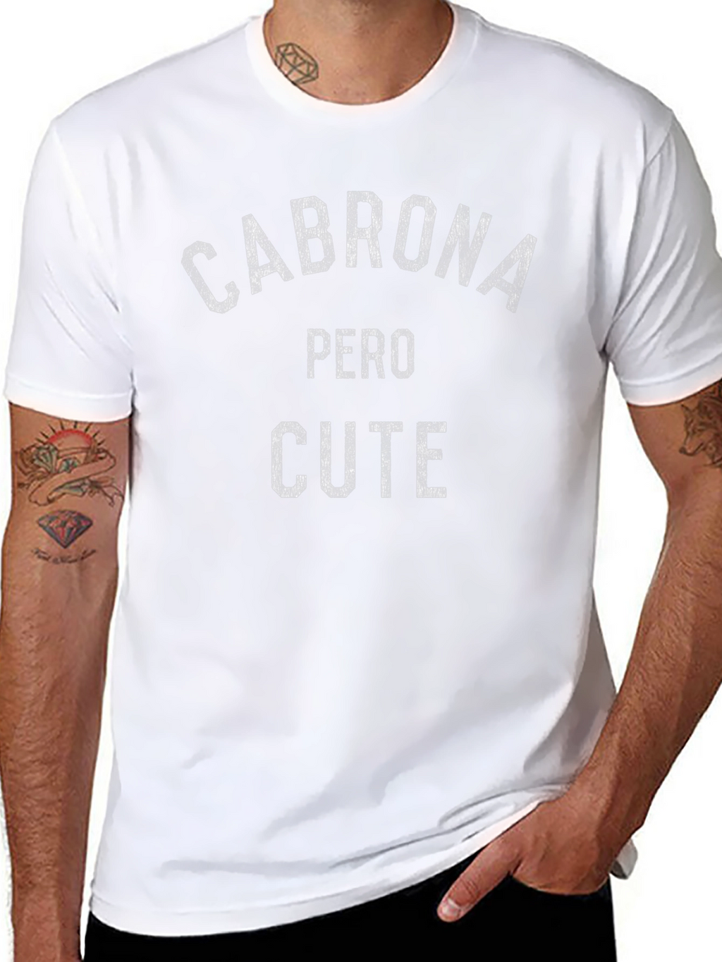 Cabrona Pero Cute Graphic Tee - Black