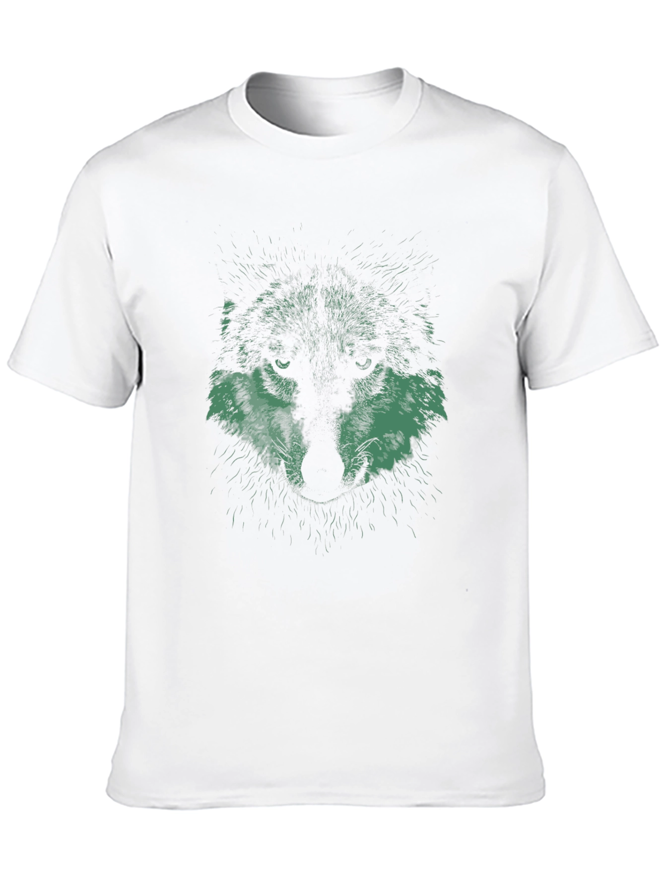 Wolf Graphic Print Black T-Shirt