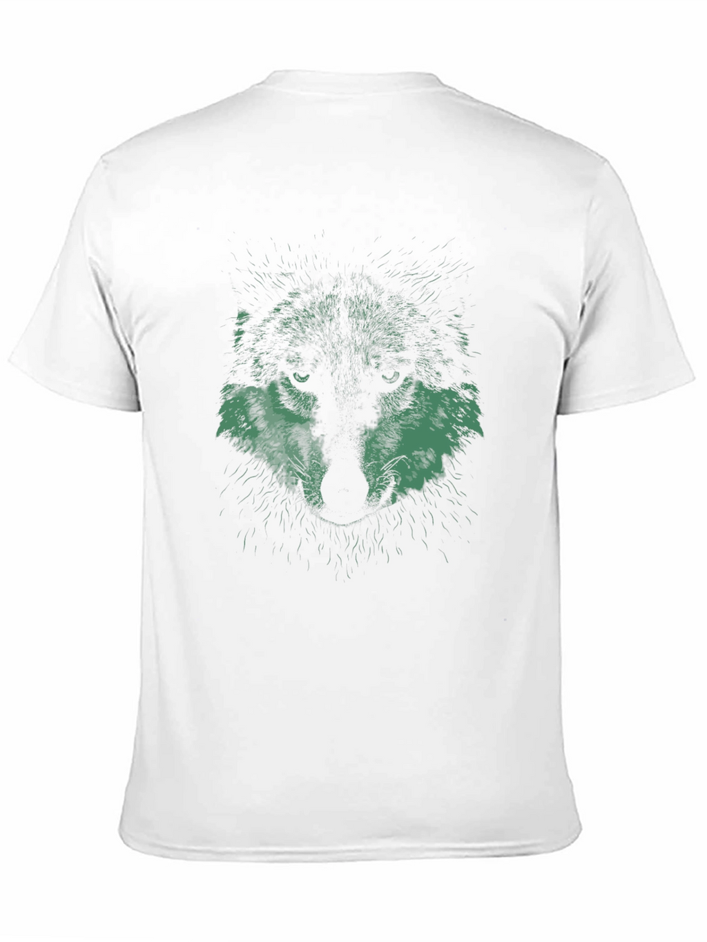 Wolf Graphic Print Black T-Shirt