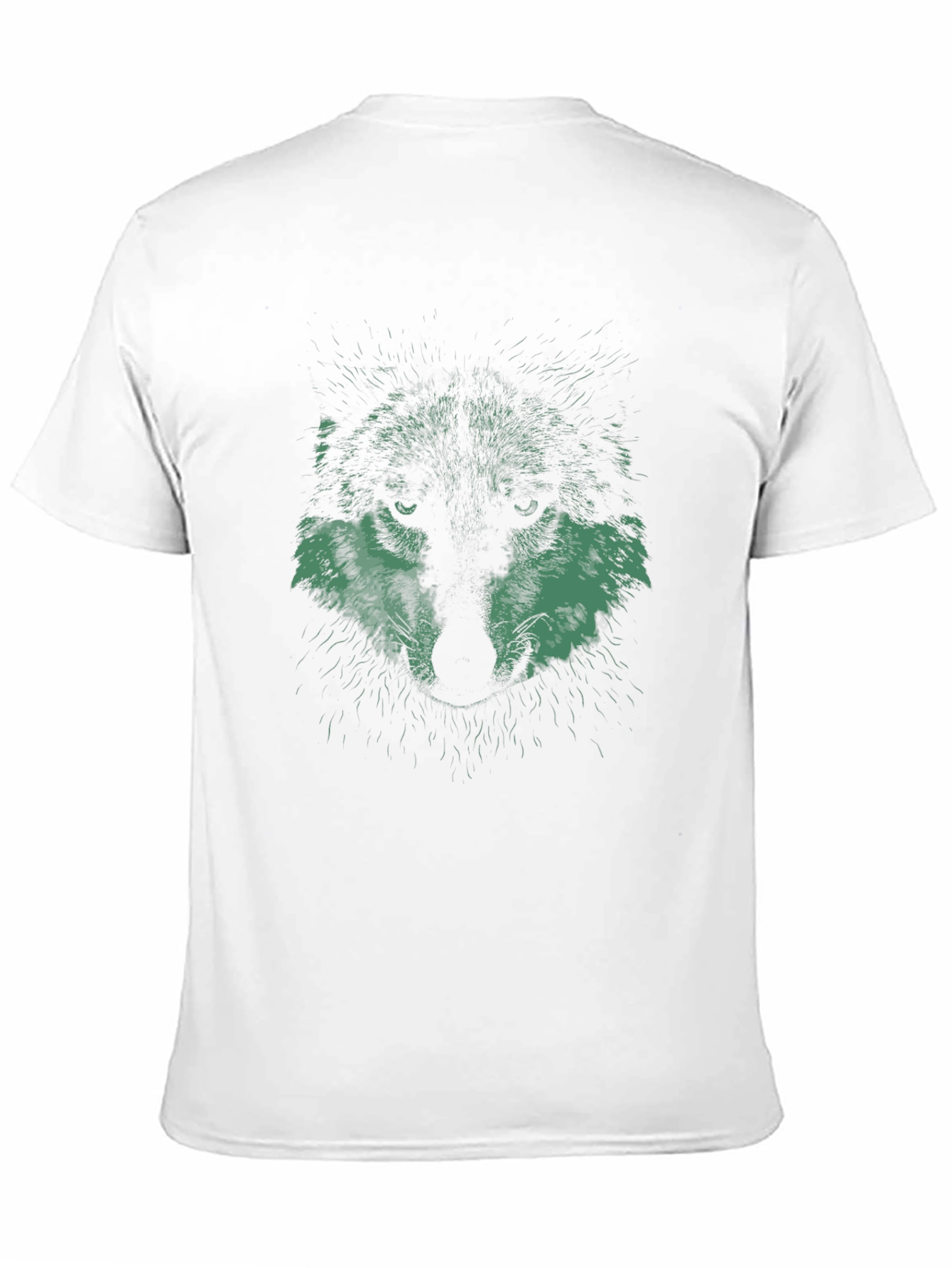 Wolf Graphic Print Black T-Shirt