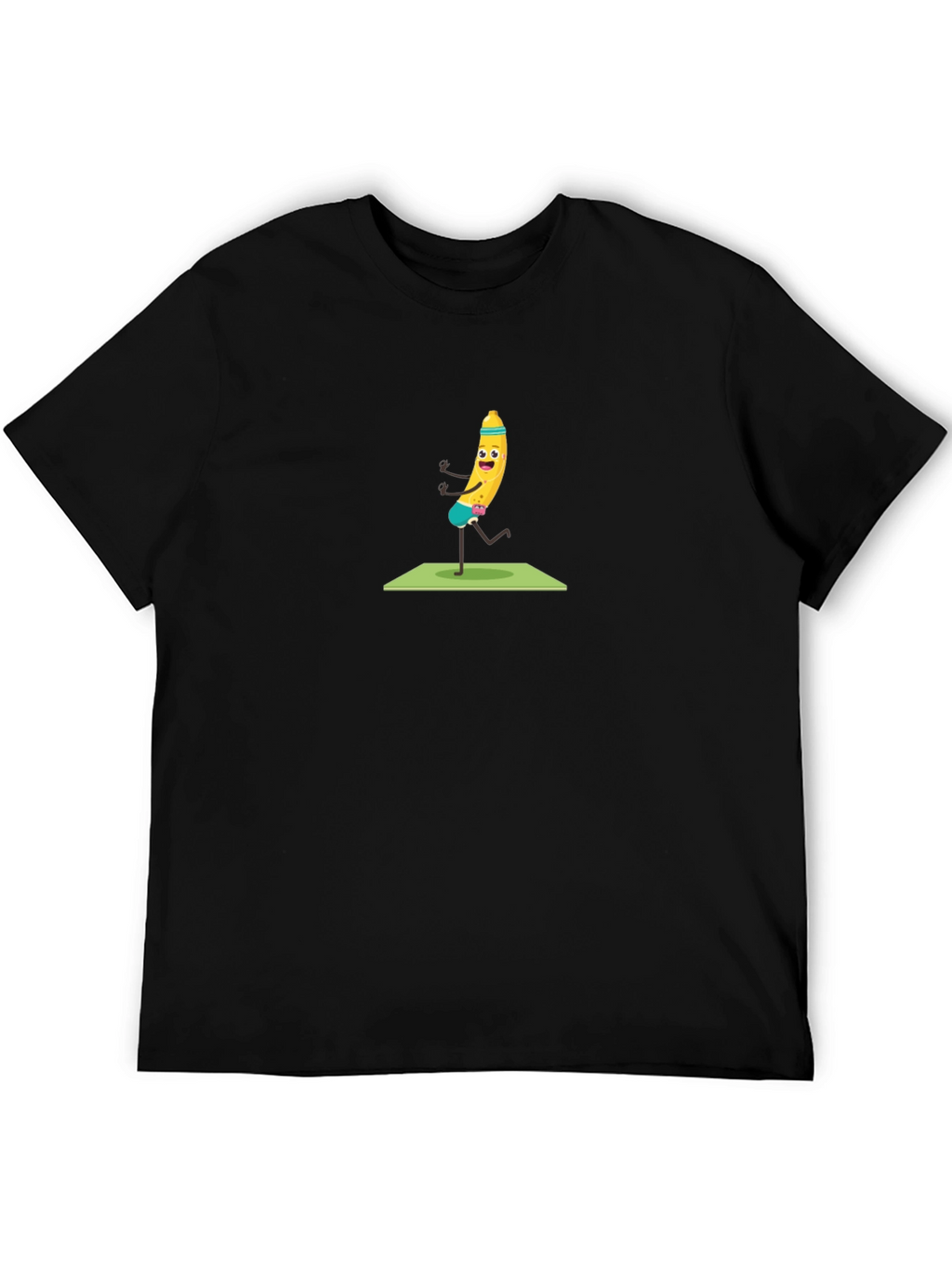Funny Banana Yoga T-Shirt - Black