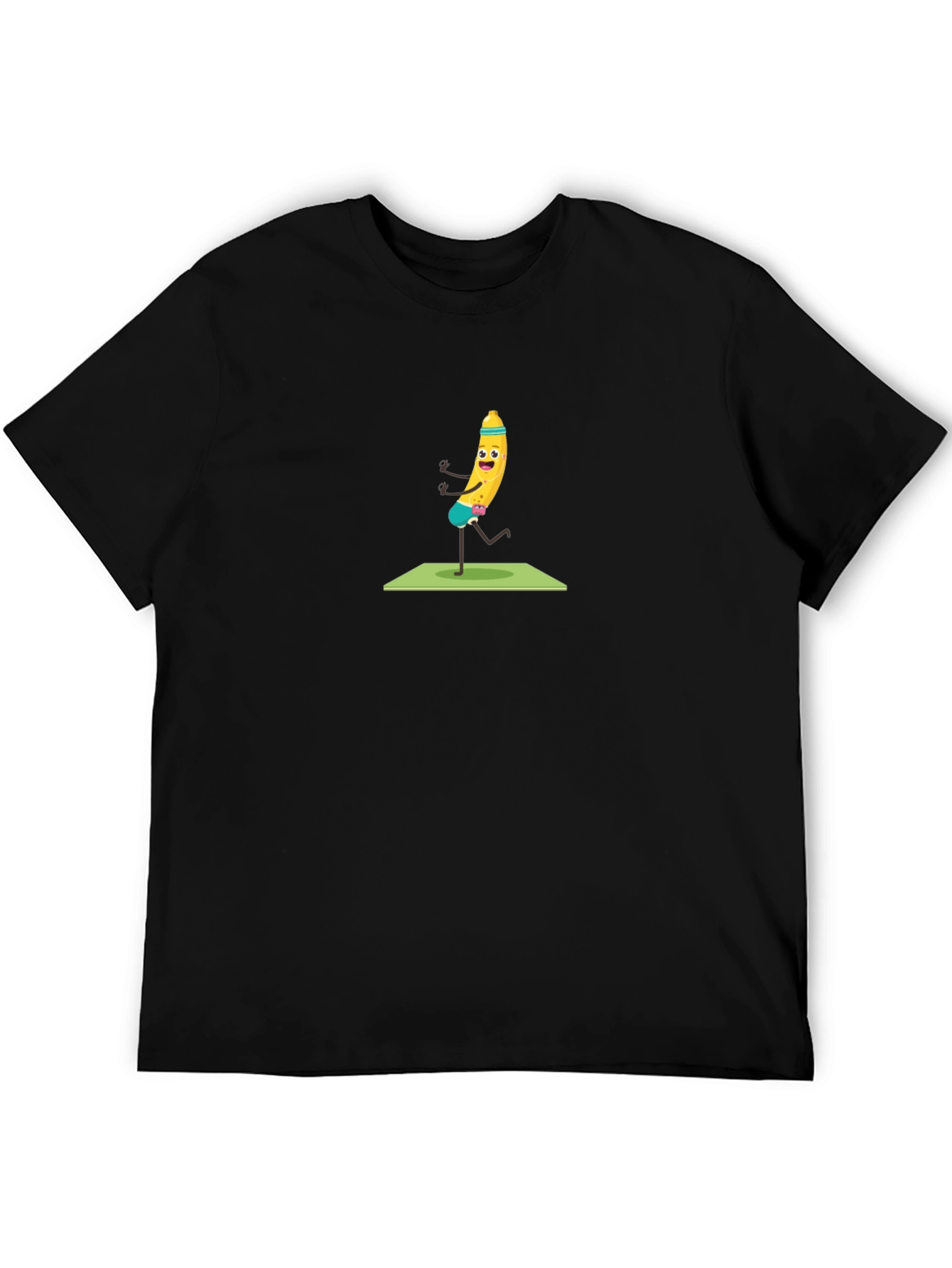 Funny Banana Yoga T-Shirt - Black