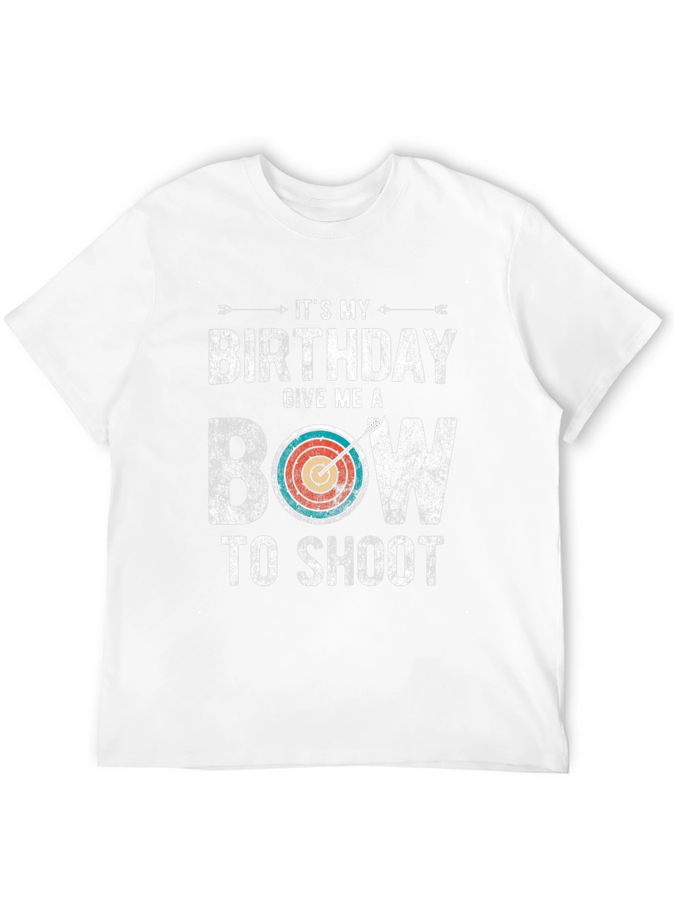 Birthday Bow T-Shirt: Archery Gift for Men